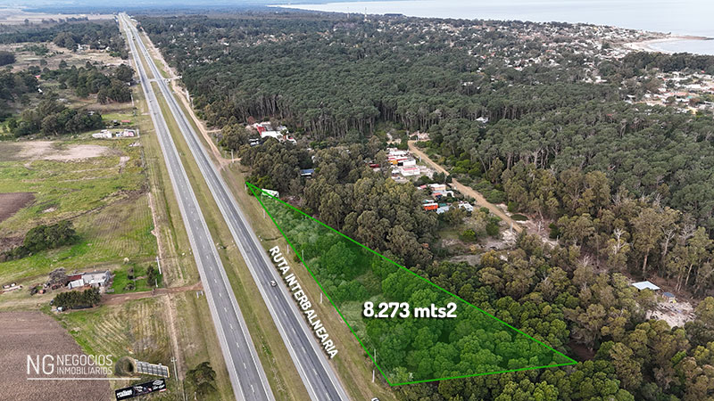 GRAN OPORTUNIDAD TERRENO 8.273 MTS2 FRENTE A RUTA INTERBALNEARIA BIARRITZ